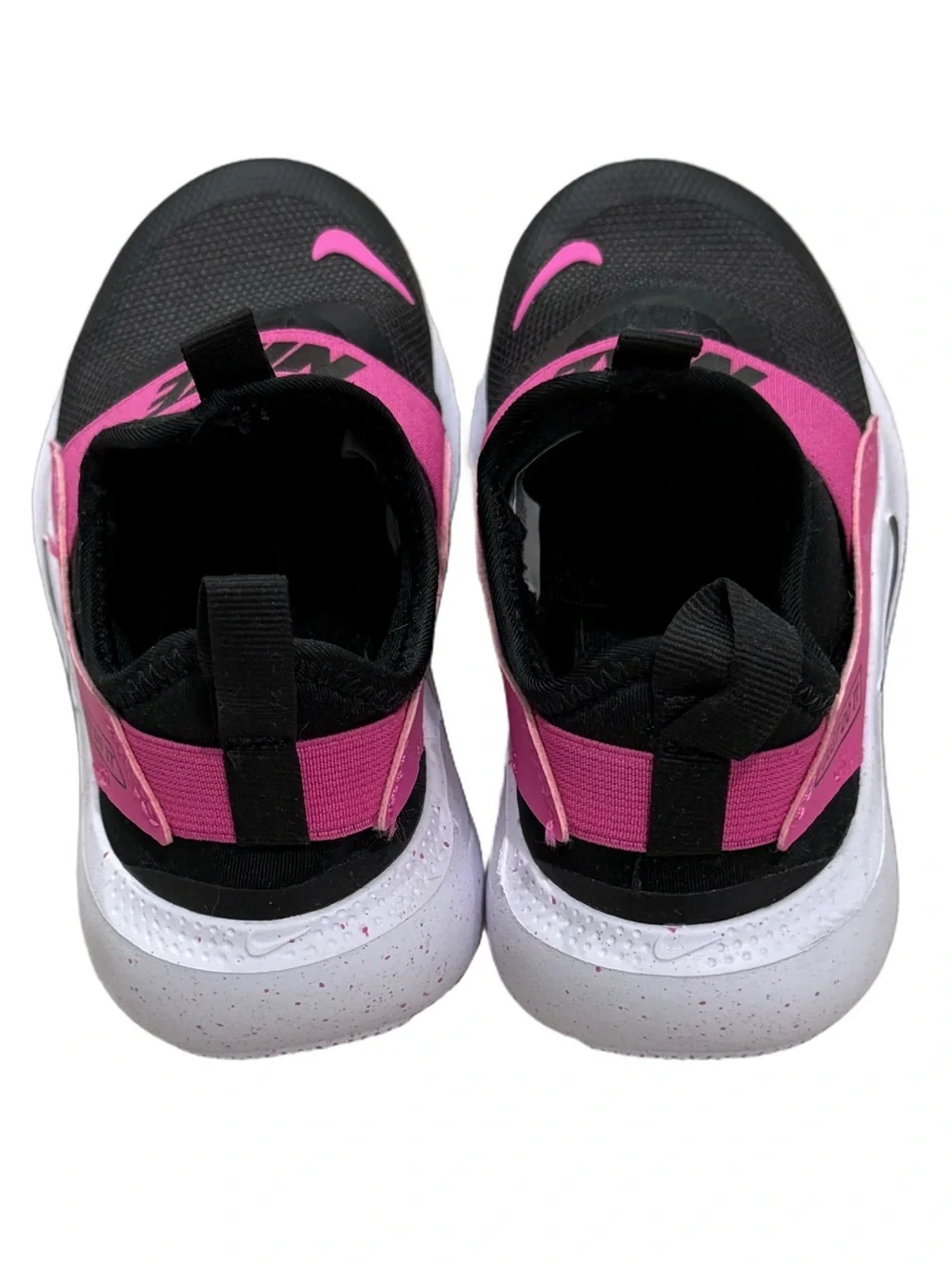Nike Flex Runner 4 Toddler Sneakers Pink Black Slip On Shoes Size 11C